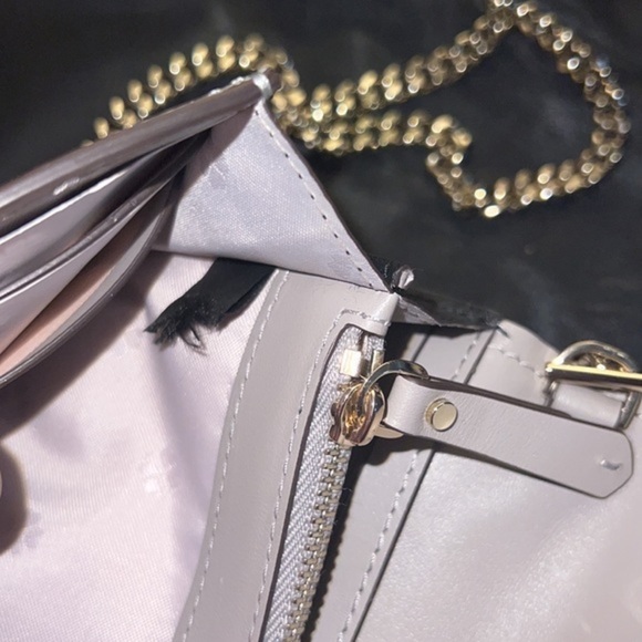Kate Spade “Sample bag”  Leather wallet Crossbody gray-beige in color​ - Picture 14 of 16